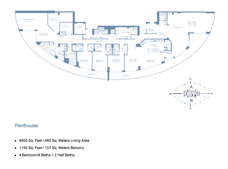 Floor plan Bellini Aventura