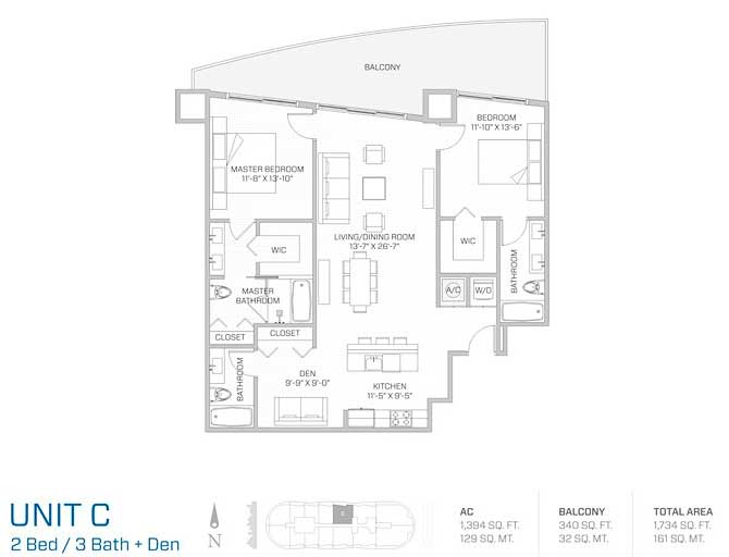 Aria on the Bay - floor plans