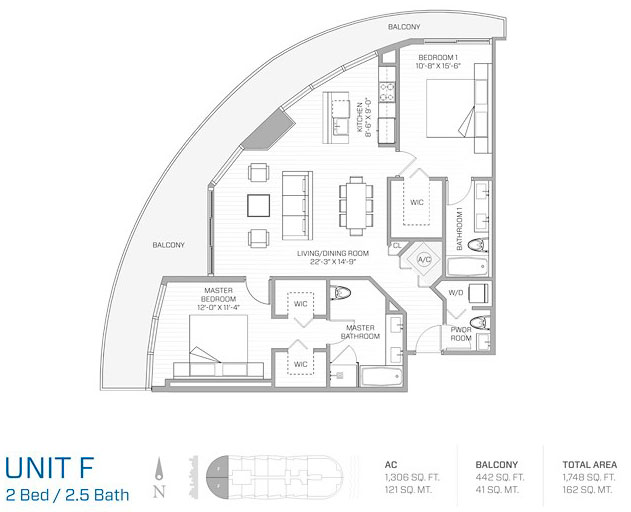 Aria on the Bay - floor plans