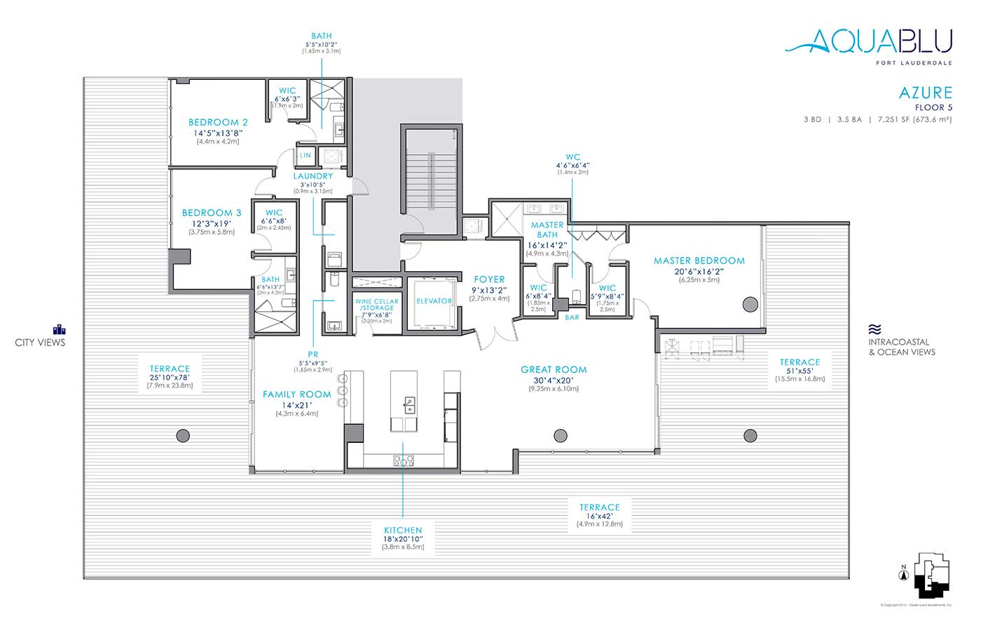 AquaBlu Fort Lauderdale FLOOR PLANS