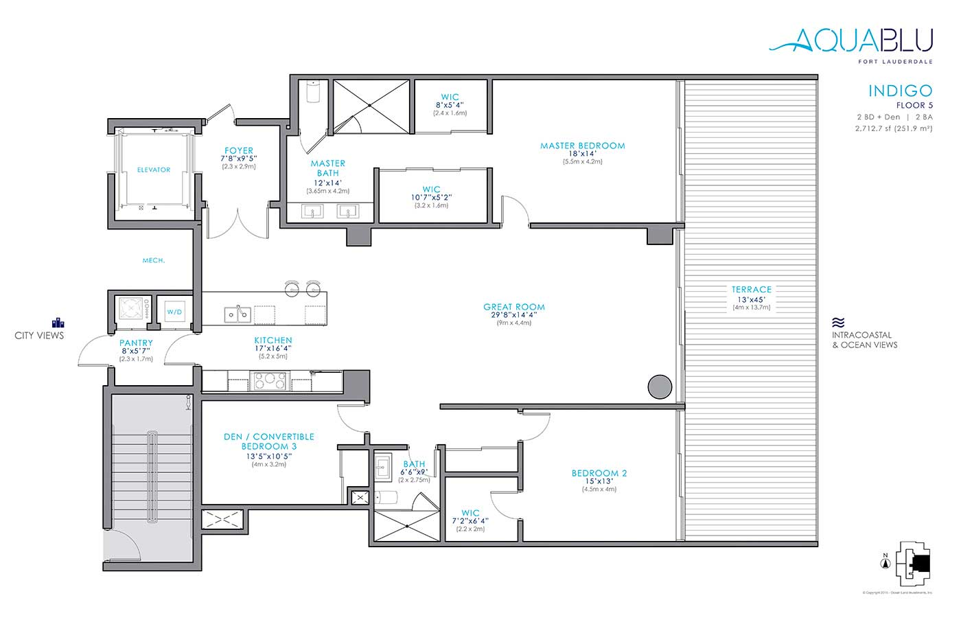 AquaBlu Fort Lauderdale FLOOR PLANS