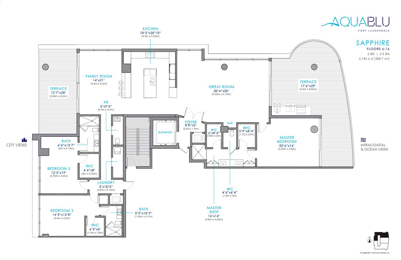 AquaBlu Fort Lauderdale FLOOR PLANS