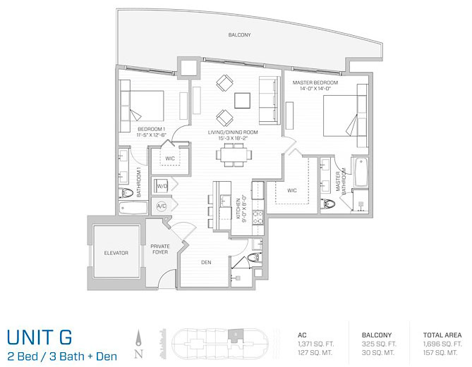 Aria on the Bay - floor plans