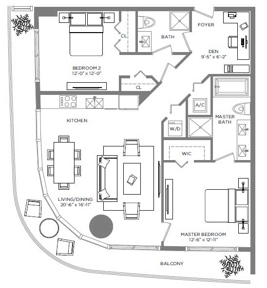 Brickell Heights floor plans