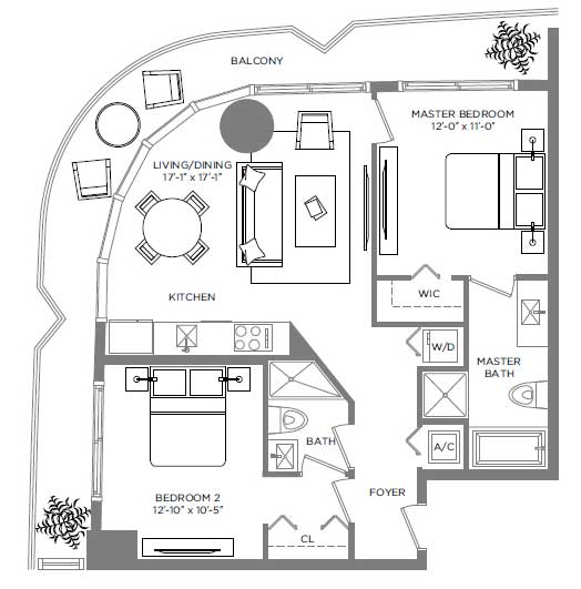 Brickell Heights floor plans