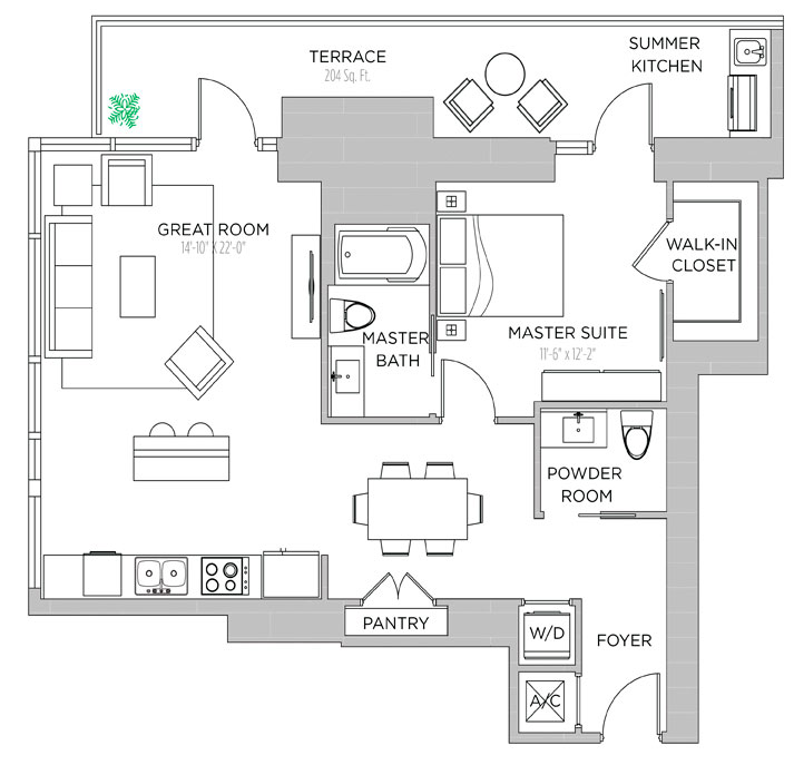 ECHO Brickell floor plans