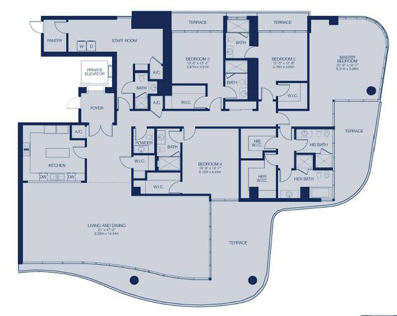 Fendi Chateau Residences floor plans