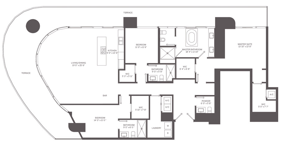 Flatiron Brickell floor plans - new developments in Miami