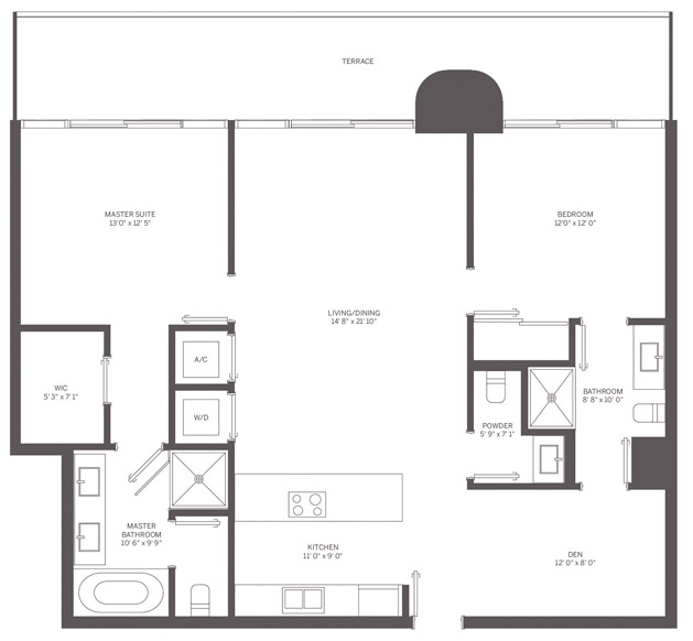 Flatiron Brickell floor plans - new developments in Miami