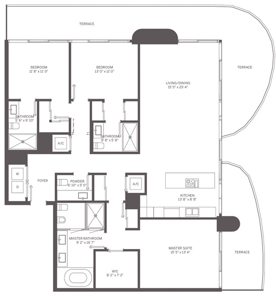 Flatiron Brickell floor plans - new developments in Miami