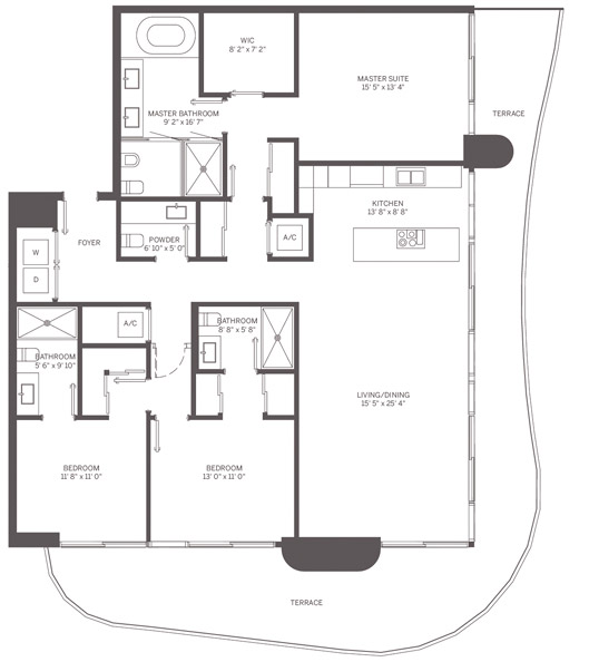 Flatiron Brickell floor plans - new developments in Miami