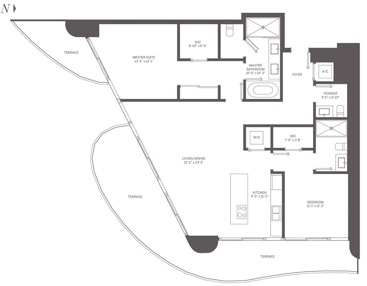 Flatiron Brickell floor plans - new developments in Miami