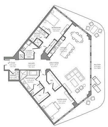 Four Seasons floor plans - new developments in Fort Lauderdale