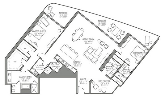 Four Seasons floor plans - new developments in Fort Lauderdale