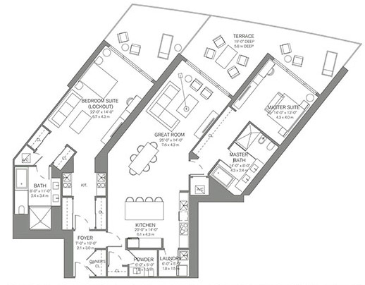 Four Seasons floor plans - new developments in Fort Lauderdale