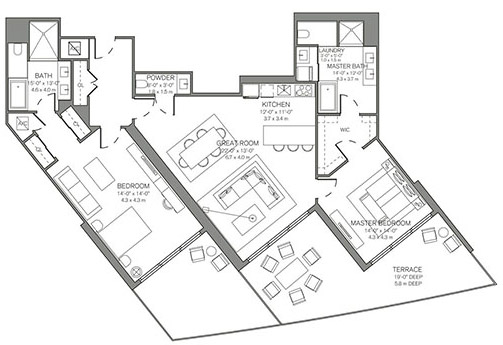 Four Seasons floor plans - new developments in Fort Lauderdale