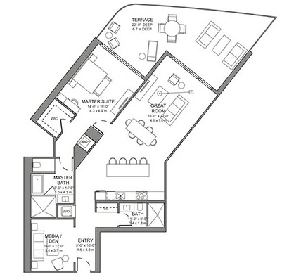 Four Seasons floor plans - new developments in Fort Lauderdale