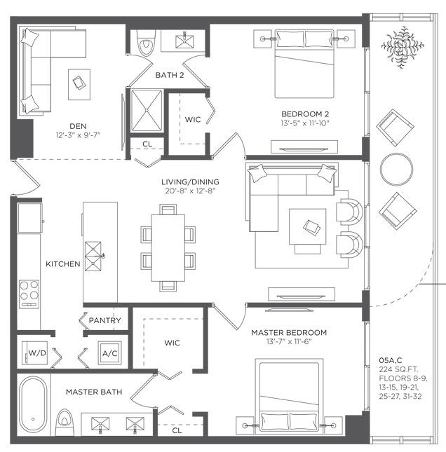 Hyde Midtown floor plans - new developments in Miami