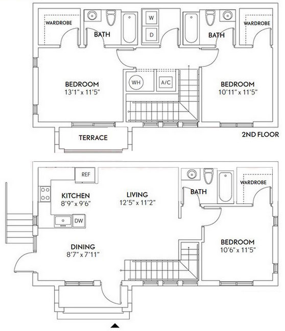 InTown Towers floor plans - new developments in Miami