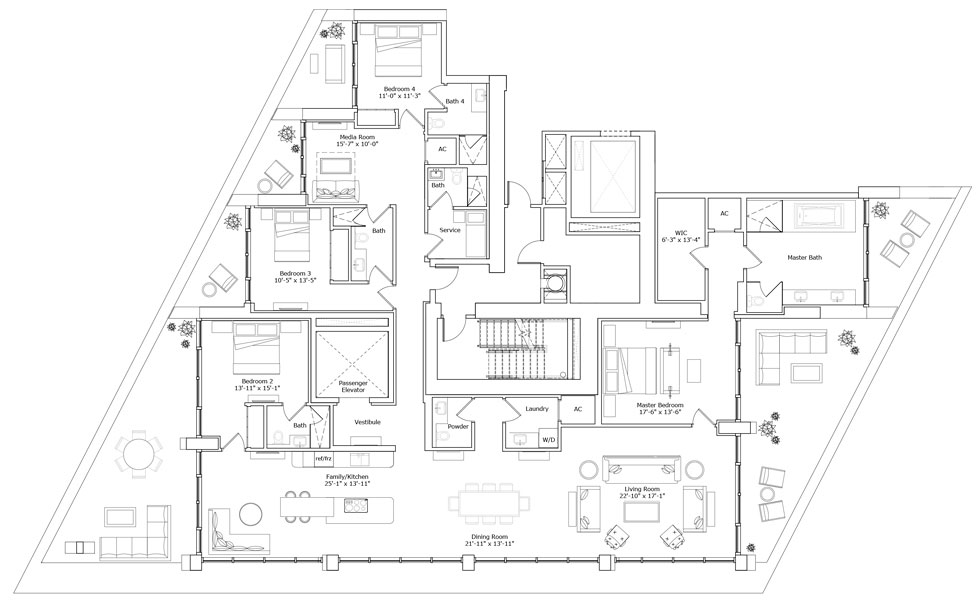 Jade Signature Sunny Isles Beach floor plans