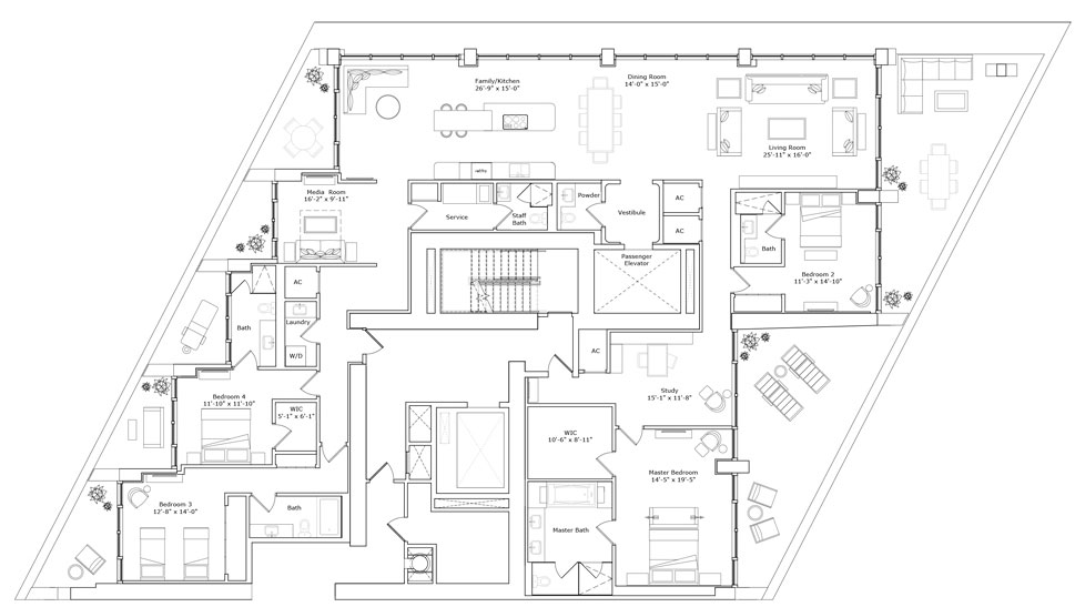 Jade Signature Sunny Isles Beach floor plans