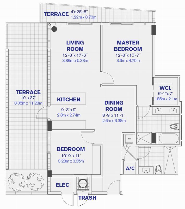 KAI floor plans - new developments at Bay Harbor Islands