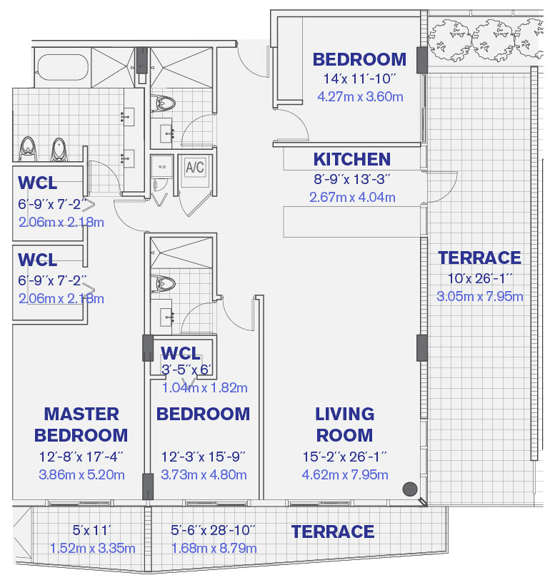 KAI floor plans - new developments at Bay Harbor Islands