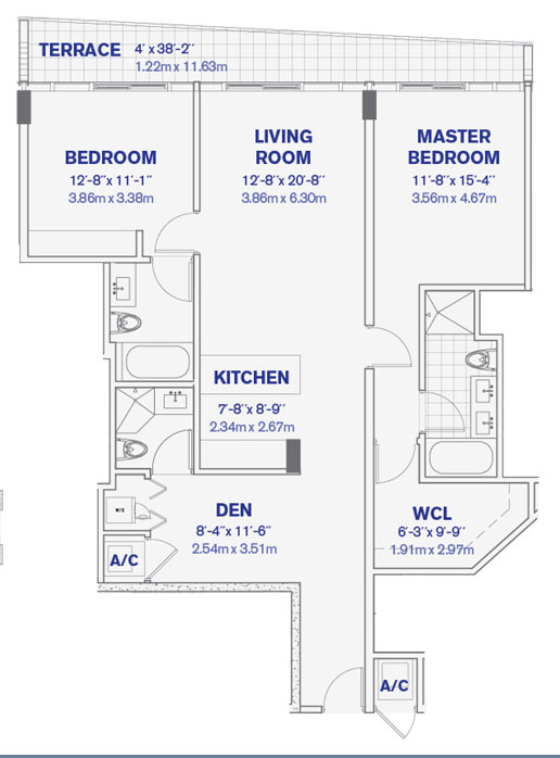 KAI floor plans - new developments at Bay Harbor Islands