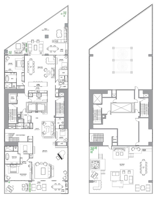 Muse floor plans - new developments at Sunny Isles Beach