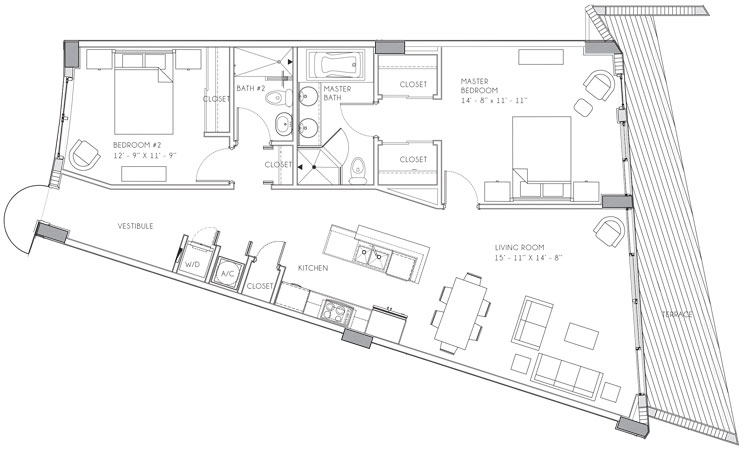 O Residences floor plans - new developments at Bay Harbor Islands