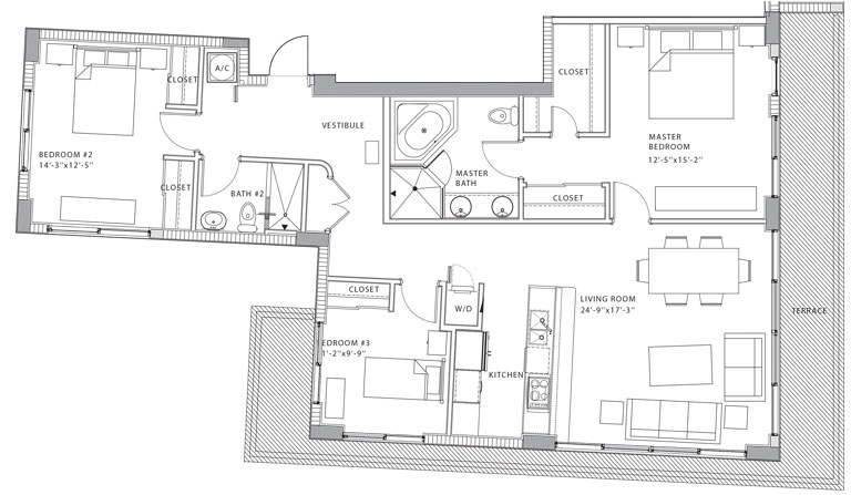 O Residences floor plans - new developments at Bay Harbor Islands