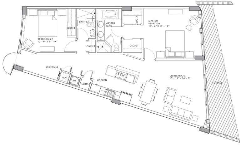 O Residences floor plans - new developments at Bay Harbor Islands