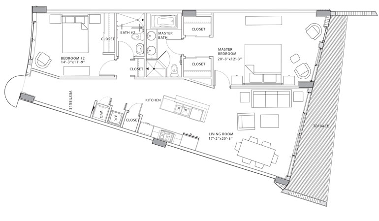 O Residences floor plans - new developments at Bay Harbor Islands