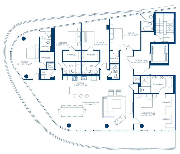 One Ocean floor plans - new developments at Miami Beach