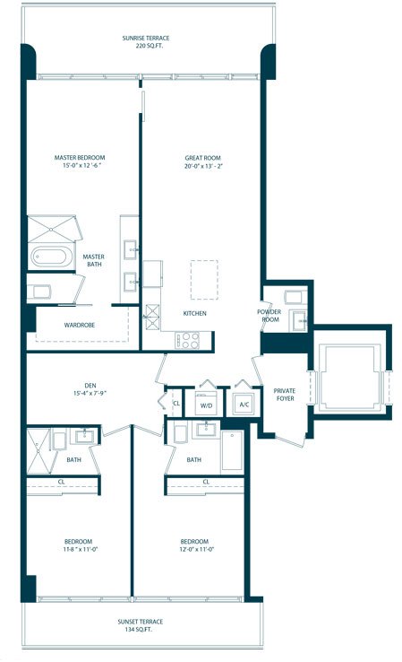 One Paraiso floor plans - new developments at Miami