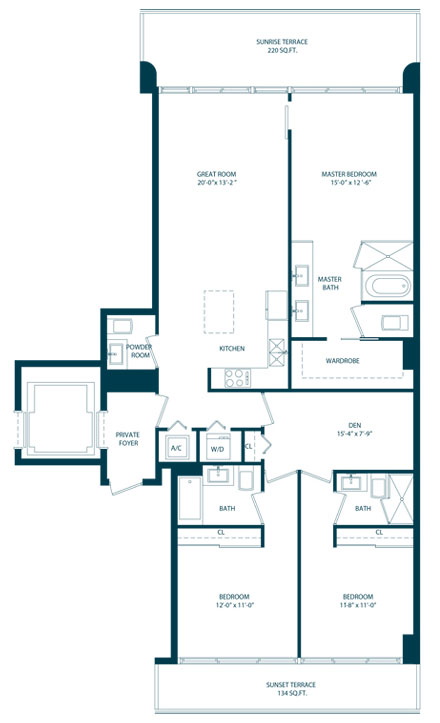 One Paraiso floor plans - new developments at Miami