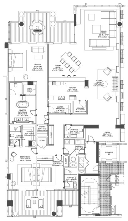 Palazzo Del Sol floor plans - new developments at Fisher Island