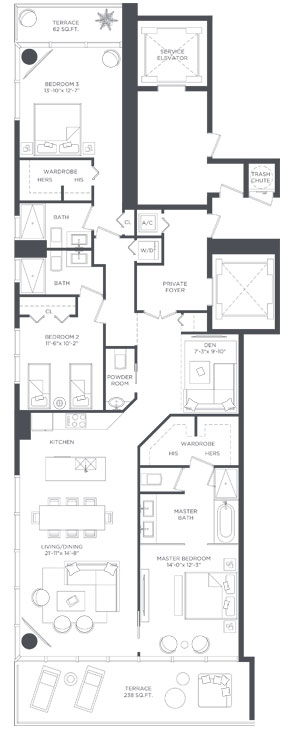 Paraiso Bayviews floor plans - new developments at Miami