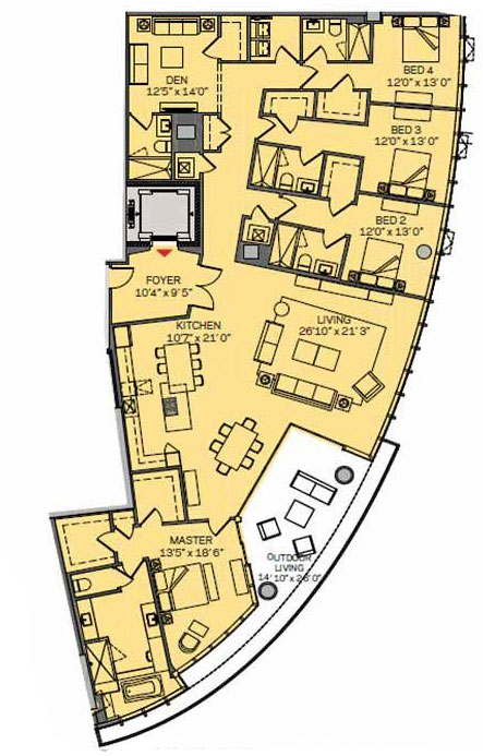 Paramount Miami Worldcenter floor plans - new developments at Miami