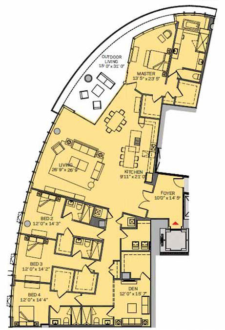 Paramount Miami Worldcenter floor plans - new developments at Miami