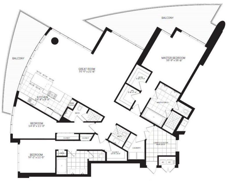 Paramount Residences floor plans - new developments in Fort Lauderdale