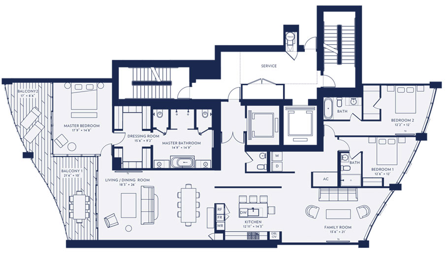 Park Grove  floor plans - new developments at Coconut Grove