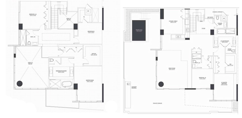 Parque Towers floor plans - new developments at Sunny Isles Beach