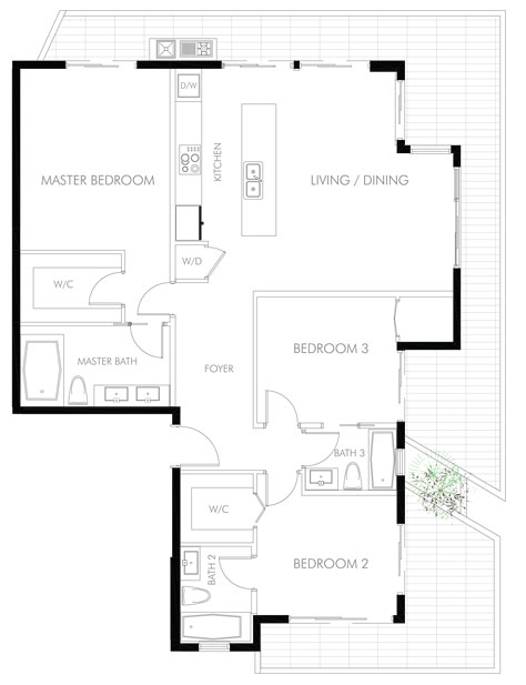 Pearl House floor plans - new developments at Bay Harbor Islands