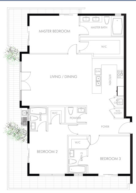 Pearl House floor plans - new developments at Bay Harbor Islands