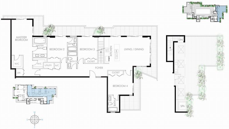 Pearl House floor plans - new developments at Bay Harbor Islands