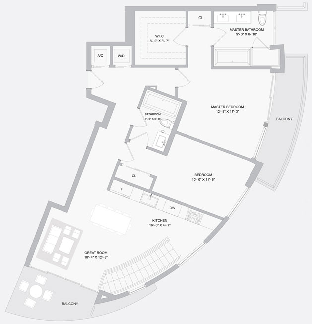 Peloro condo floor plans - new developments at Miami Beach