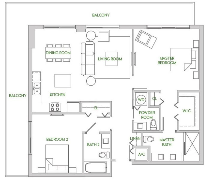 Residences at Park Square floor plans - new developments at Aventura