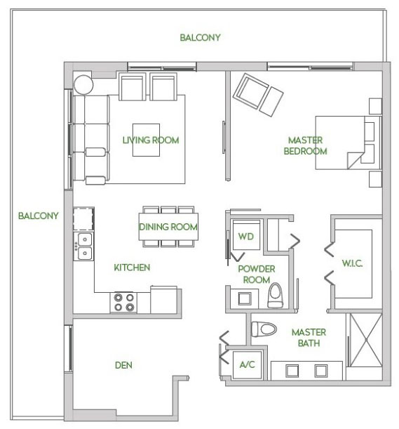 Residences at Park Square floor plans - new developments at Aventura