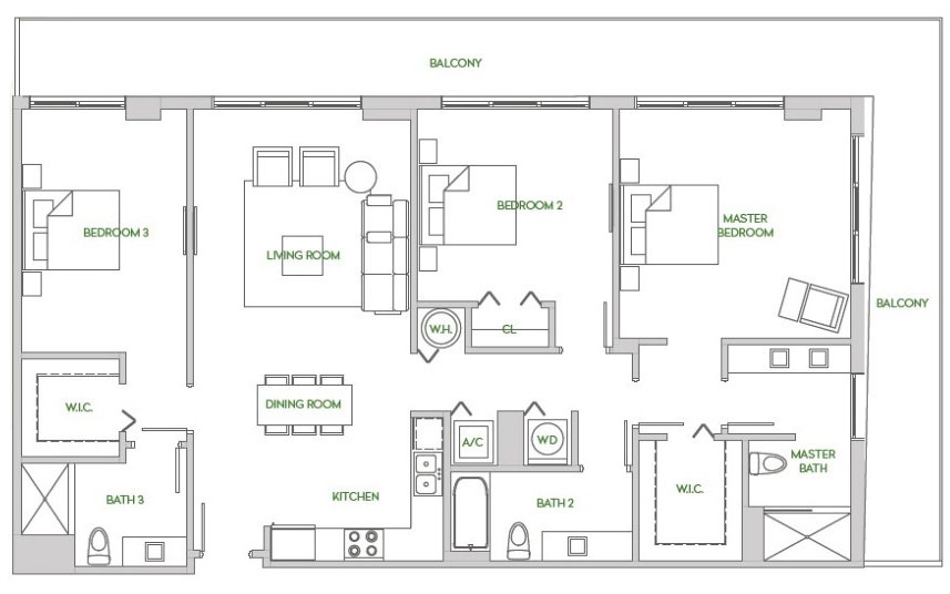 Residences at Park Square floor plans - new developments at Aventura